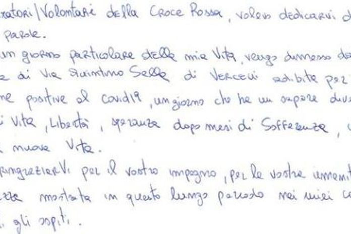 41 lettera di ringraziamento ufficiale