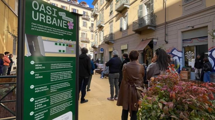 Via Lombroso, l’asfalto lascia spazio al verde: nuova Oasi urbana a San Salvario