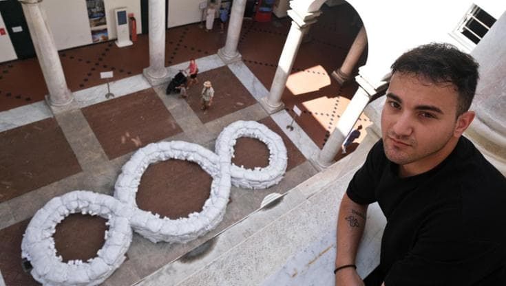Il Terzo Paradiso a Palazzo Ducale, riflessione sulla pace