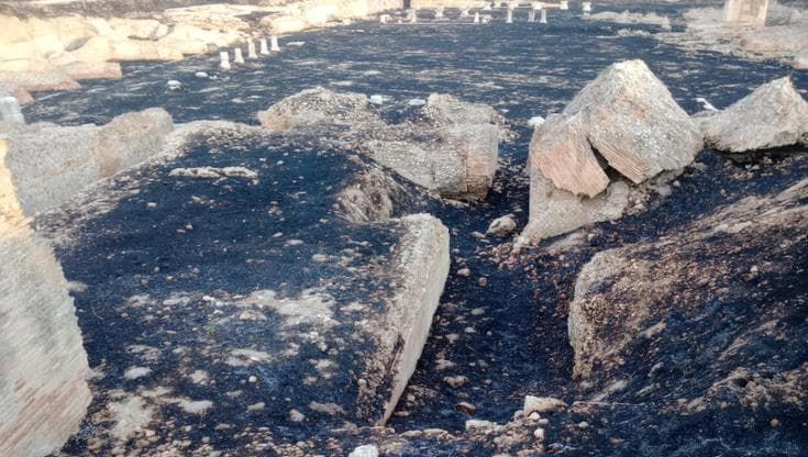 Foggia, incendio nel Parco archeologico: danni a Herdonia. Domani erano previste le visite guidate