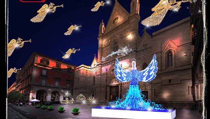 Luminarie, ecco le luci di Natale di Napoli: 140km di strade e 36 piazze