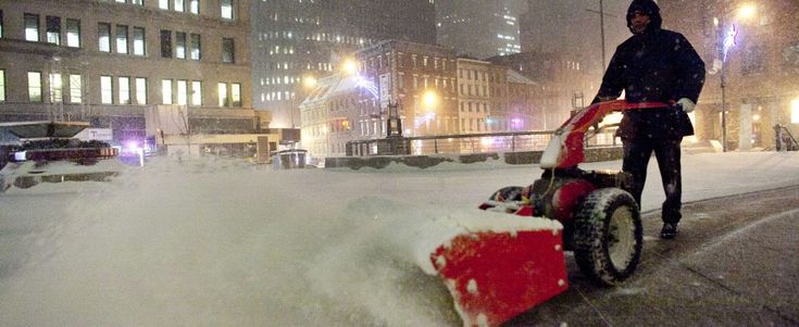 La "Grande Mela" paralizzatadalla tormenta di inizio anno