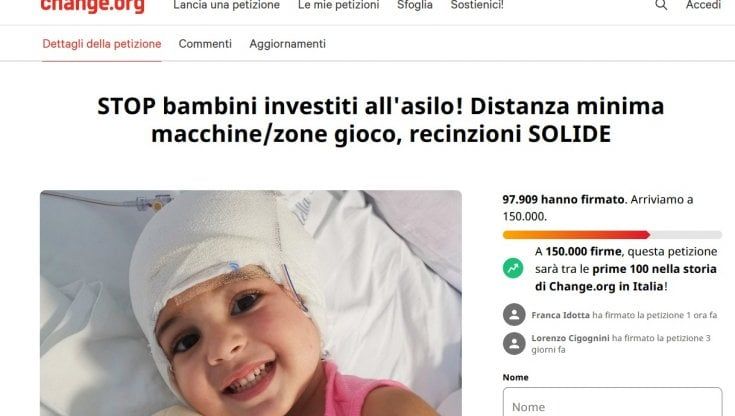 La battaglia di Annabianca raggiunge quasi 100 mila firme: "Mai più bambini investiti a scuola"