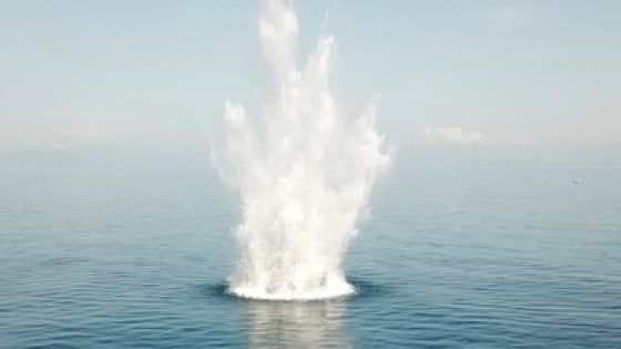 Nel Salernitano fatti brillare ordigni bellici in mare