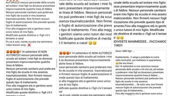 "Il 14 settembre non autorizzo ad isolare i miei figli": l'inutile catena Facebook per il ritorno a scuola