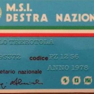 Potenza, Regionali: sui social la foto di una presunta tessera MSI di Carlo Trerotola. Lui: "E' una bufala"