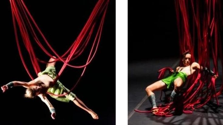 Alla Sala Assoli la danza aerea e le corde rosse di “Tabù”