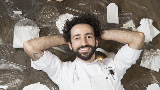 La cucina verde e millimetrica di Franco Aliberti, lo chef-scultore 