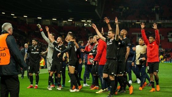 Champions, Manchester Utd-Siviglia 1-2: Montella elimina Mourinho