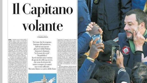 Fonti M5S: Salvini spieghi uso voli Stato per comizi. Ma lui replica: "Uno dei ministri dell'interno costati meno"
