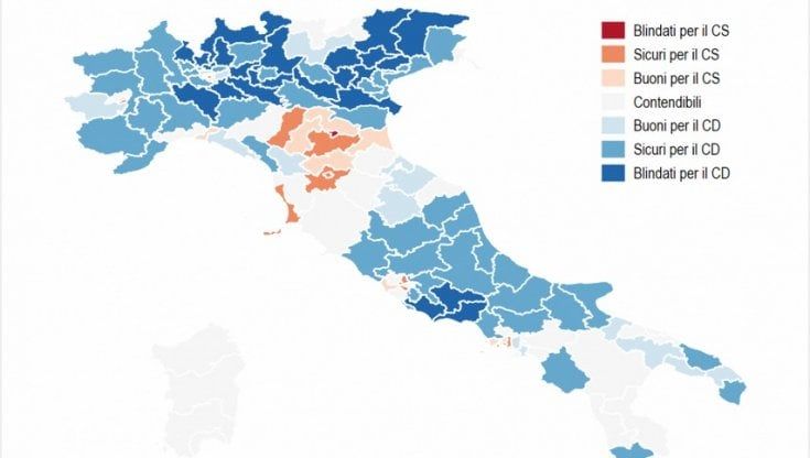 Elezioni, solo l’Emilia è zona rossa: l'unico collegio blindato è quello di Bologna città