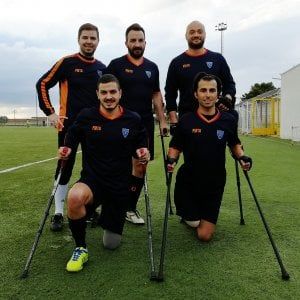 Nel Salento la prima squadra di Calcio Amputati. Miccoli: "Nello sport non ci sono barriere"