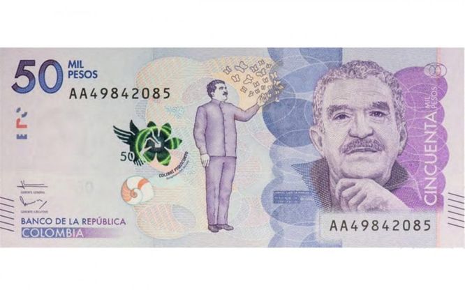 Colombia, una banconota per Gabriel García Márquez: Gabo tra le farfalle 