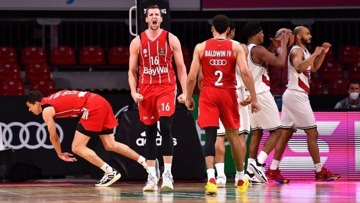 Basket Eurolega, Bayern Monaco-Milano 85-82: l'Olimpia spreca e cade in volata, si va alla "bella"
