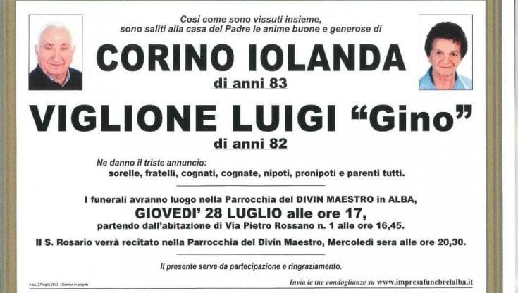 Una vita insieme, marito e moglie muoiono a distanza di sei ore l'uno dall'altra