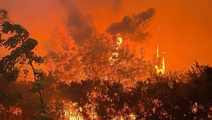 Lucca, incendio divora il Monte Faeta, il vento rilancia l’emergenza: evacuate 3.500 persone