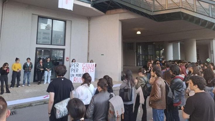 Un minuto di rumore all’università di Palermo per ricordare Giulia Cecchettin