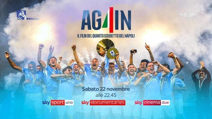 “AG4IN”, il film del quarto scudetto del Napoli sabato sera su Sky
