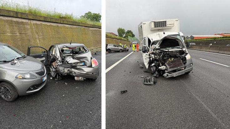 Mattinata da incubo in tangenziale, due incidenti sotto la pioggia mandano il traffico in tilt