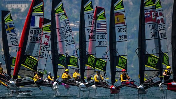 Il momento d’oro della vela “volante” al centro della Foiling Week