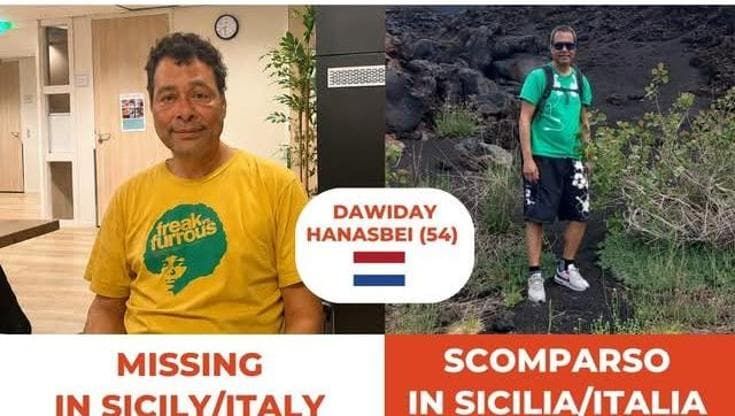 Turista olandese di 54 anni scomparso in Sicilia, l’appello dei familiari: “Aiutateci a ritrovarlo”