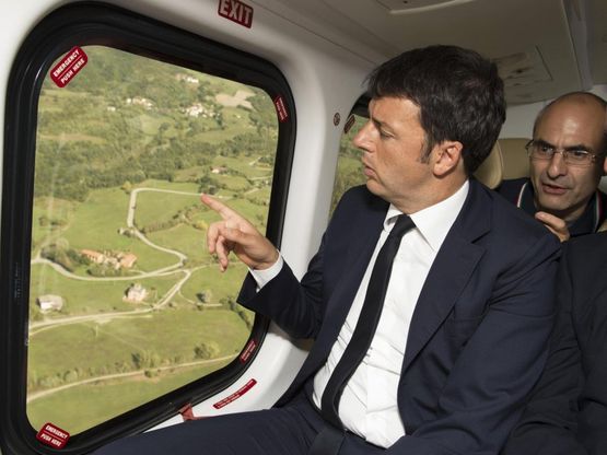 Renzi, sopralluogo nelle zone alluvionate 