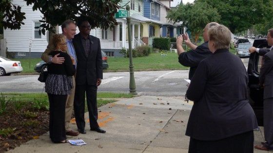 Virginia, in chiesa con Tim Kaine