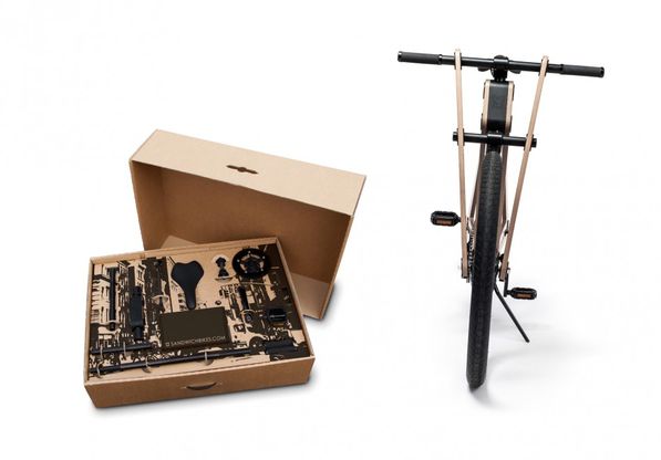 La bici di legno fai da te, arriva a casa nella scatola