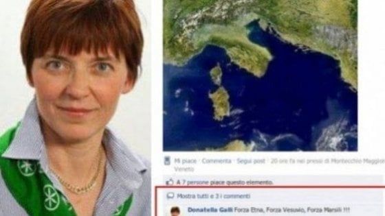 Scrisse "Forza Vesuvio e forza Etna" su Facebook, assolta in appello consigliera leghista di Monza