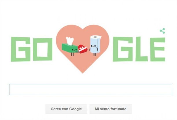 Festa di San Valentino, tutti gli amori nel doodle di Google