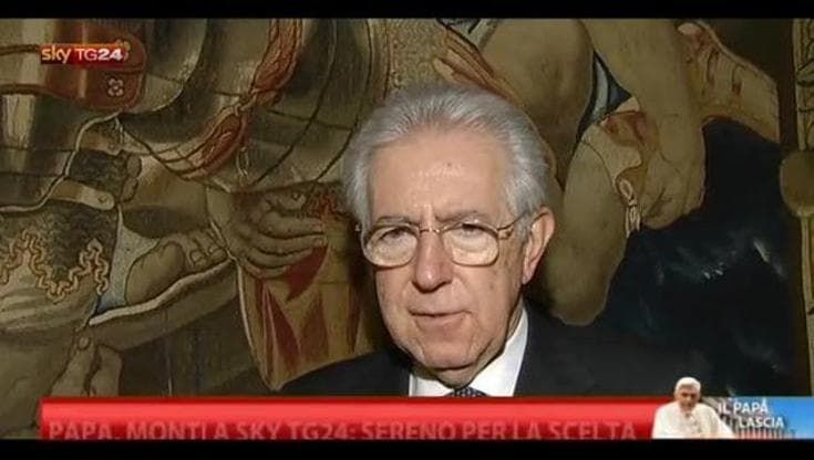 Monti da Benedetto XVI: "E' sereno: ha dato una grande lezione"