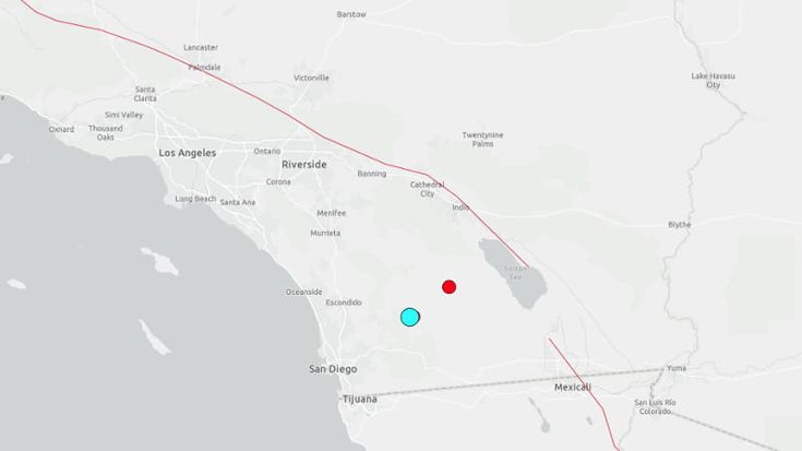 Terremoto di magnitudo 5.2 vicino a San Diego