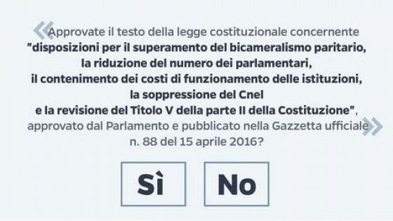 Referendum, il governo ha deciso: si vota il 4 dicembre