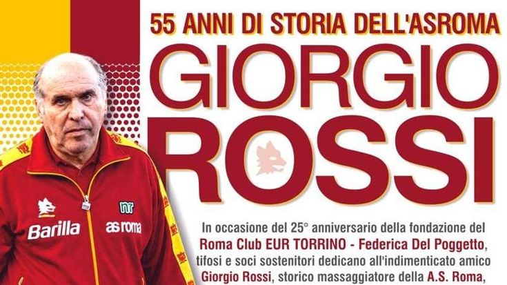 Giorgio Rossi, 55 anni con la Roma: all’Eur la mostra dedicata allo storico massaggiatore