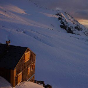Al Refuge Albert 1er, tra le cime della valle di Chamonix.