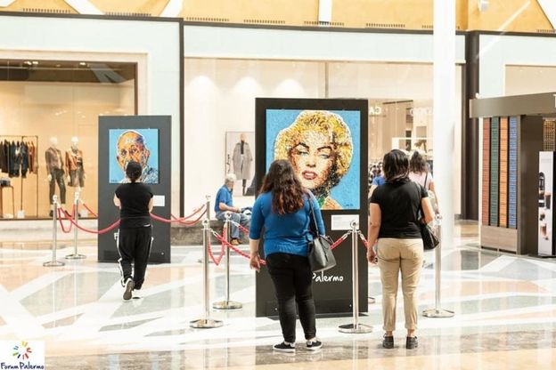 I mosaici ecosostenibili di Lady Be al Forum Palermo