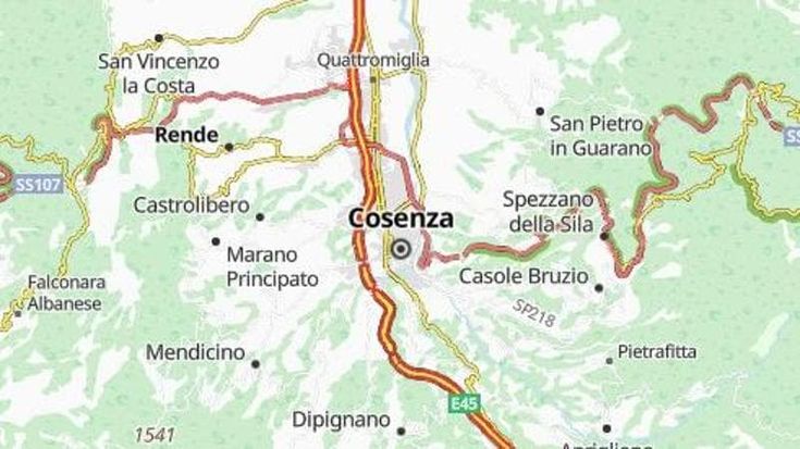 Terremoto a Cosenza, scossa di magnitudo 3.7