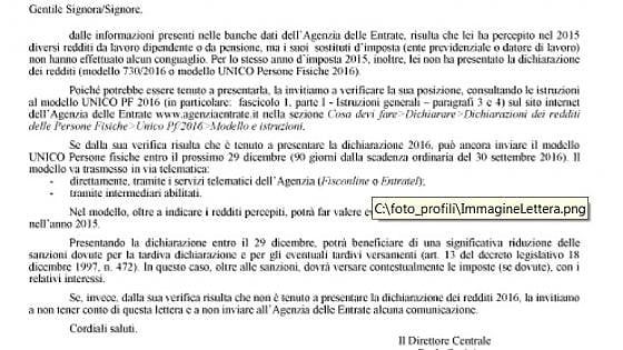 Fisco, 156mila lettere ai contribuenti "distratti"