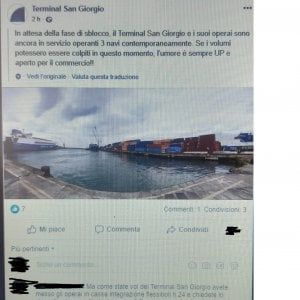 Porto, appplicazione della cassa integrazione, verifiche dei sindacati