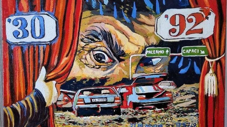 Arte contro la mafia: le opere di Porcasi in mostra a Napoli. “Il crimine si batte con la cultura”