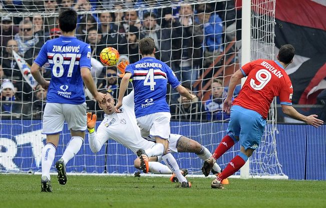 Sampdoria-Napoli, il film della partita
