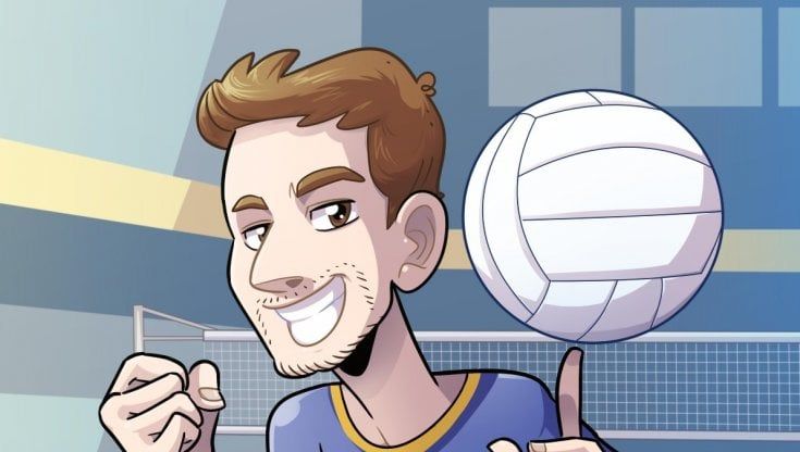 Volley, Simone Giannelli in un fumetto: "Racconto l'importanza del fare squadra"