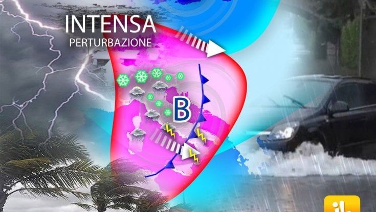 Previsioni meteo, in arrivo pioggia, vento e neve, prima al Nord, poi su tutta l'Italia