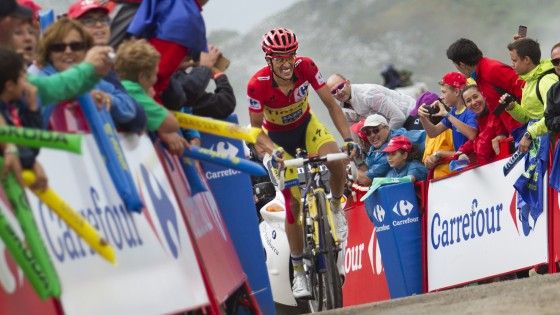 Vuelta, Contador vola e consolida la maglia rossa. Brambilla-Rovny, &egrave; rissa
