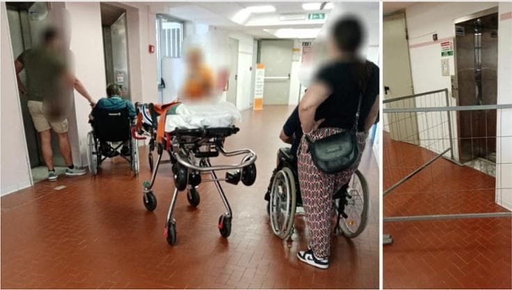 Il Poliambulatorio senza ascensori per le barelle: pazienti costretti a salire ai piani da soli