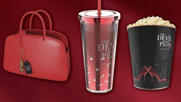 Il Diavolo veste Prada 2 lancia una borsetta piena di popcorn