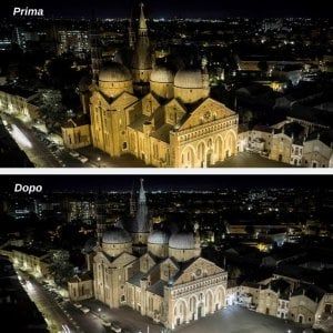 La Basilica di Sant'Antonio a Padova illuminata a led. Si risparmia sull'energia, ma c'è polemica sulla resa estetica