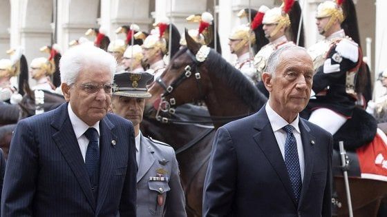 Mattarella in visita a Bologna per il Sigillo dell'Ateneo al presidente portoghese