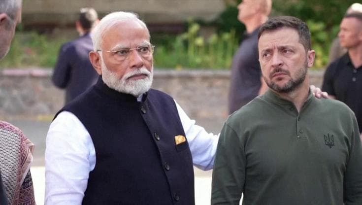 Ucraina, Modi a Zelensky, "Noi mai neutrali, sempre per la pace