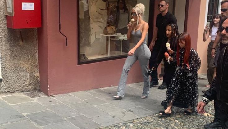 Kim Kardashian a Portofino